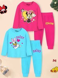 Disney By Miss and Chief Girls Printed Night suit