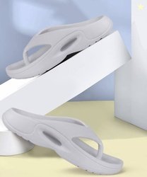 BERSACHE Men Sandals Men Flip Flops(Grey , 8)