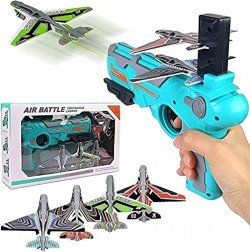 Graphene Airplane Launcher Gun Flying Aeroplanes Toys for Boys Safe &