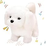 Battery Operated Walking Plush Toy with Sound and Movement â Animal Variant as Shown (Dog)