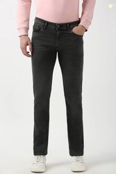 PETER ENGLAND Men Slim Mid Rise Black Jeans
