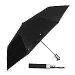 Btag Round Handle 3 Fold Small size Black Guard Auto open Close Button Portable Umbrella for Men Women & Kids | UV Protection, Waterproof, Rain, Sunlight Protection | Pack of 1