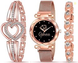 RUSTET Magnet Strap Girls All Magnetic Chain Analog Watch - For Girls