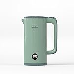 Lifelong Electric Kettle 1.6 L | 1350W Kettle with Double Wall & Cool Touch Body | Digital Display & Fast Water Boiling with Auto Shut Off | Stainless Steel | Overheat Protection (Sage Green, LLDEK01)