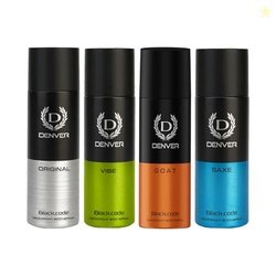 DENVER Black Code, Goat, Saxe & Vibe Deodorant For Men- 150ML Each, Pa