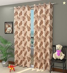 HFI Homefab India 1 Piece Candy Polyester Long Door Curtain - 9 feet,