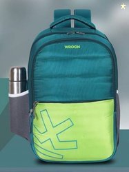WROGN Large 35 L Laptop Backpack SQAURISH PATACHES(Green)