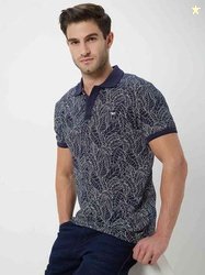 Mufti Printed Pure Cotton T-shirt