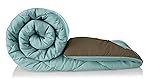 Solimo Microfibre Reversible Comforter, Single (Sky Blue & Taupe Grey, 200 GSM)