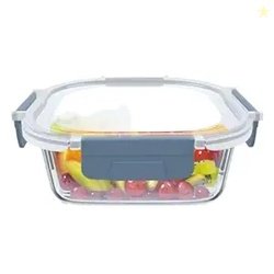 Signoraware Shut N Seal Borosilicate Glass Square Container | Airtight