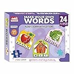 Ankit Toys & Games Words Jigsaw Puzzle for Kids, Educational Spelling Learning Toy for Children, Vocabulary Building Interactive Language Development Word Formation and Recognition Colourful Puzzles