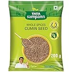 Tata Sampann Cumin Seed (Jeera), Whole Spices, Natural Oils*, Rich Aroma, 200g