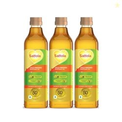 Saffola Cold Pressed Mustard Oil | 100% Cold Pressed Mustard Seed Oil
