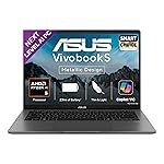 ASUS Vivobook S14,Smartchoice,AMD Ryzen AI 5 330,16GB RAM,512GB SSD,OLED,14″,Win11,Office24,M365 Basic (1Yr),Matte Gray,1.4Kg,M3407KA-SF044WS,50 Tops,Metallic Design Laptop,Next-Gen AI Laptop,Copilot+