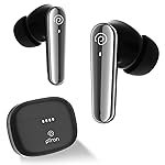 pTron Basspods Tour TWS Earbuds with 3D AudioScape, 45Hrs Playtime, TruTalk AI-ENC Calls, 50ms Low Latency Sync, BT v5.3, Type-C Fast Charging, Voice Asst. & IPX5 Water Resistant (Black)