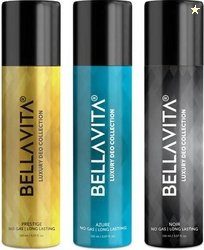 BELLAVITA Noir,Azure & Prestige Deo Parfum Combo|3x150ml|Long lasting