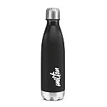 MILTON Shine 800 Stainless Steel Water Bottle 680 ml, Single Walled, ISI Certified I Leak Proof Lid, Rust Proof I For School, Office, Gym I Black