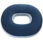 Orthopaedic Foam Donut Ring Pillow Coccyx Seat Cushion for Piles Haemorrhoid Coccyx Sciatica Tailbone Back Pain Fistula Prostate Post Natal Pain Relief Chair, Blue
