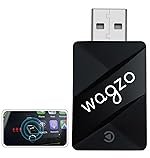 2-in-1 Wireless Car Receiver, Converts Wired Auto Android & CarPlay to Wireless, Bluetooth Connectivity, Only for Cars with OEM Installed Wired Android Auto/CarPlay (Black)