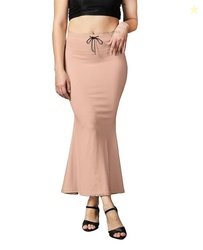 ZORNITSA Cotton Lycra Saree Shapewear Petticoat for Women, Stretchable