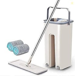Mop Heavy Quality Floor with Bucket, Flexible Kitchen tap Flat Squeeze