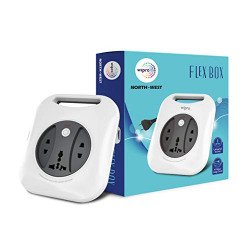 Wipro Flex Box Extension Cord with 1 Universal 3 Pin Socket & 2 units
