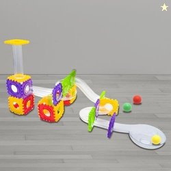 ToyMagic 110 Pcs Magnetic Tiles Marble Run Building Set for Kids Child