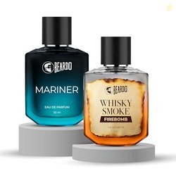 Beardo AquaFlame Perfume Set- Mariner & Whisky Smoke Firebomb Perfume