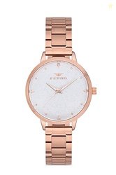 Ferro Analog Silver Dial Women's Watch-F21076A-116-C