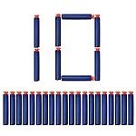 VGRASSP Soft Foam Suction Bullets Darts for Toy Guns -Sticky Safe Bullets Compatible with Nerf N-Strike Blaze Storm Guns – 10 Count – Color As Per Stock