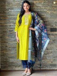 MOKOSH Chinon Printed Kurta Set