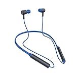 Redmi Sonic Bass Wireless Bluetooth 5.0 Neckband in-Ear Earphones with Mic, Noise Cancellation, IPX4 Splash & Sweat Proof, Multi-Point Dual Pairing, Light-Weight & Up to 12 Hours Playback Time (Blue)