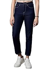 HIGH STAR Women’s Straight Fit Mid Rise Jeans