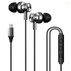 Kratos Tune V4 C Type Earphones Wired, 13mm Bass Drivers Earphone, Inl