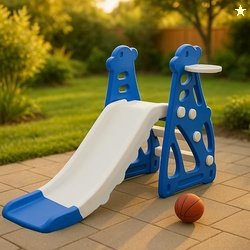 Kidsmate Super Slide for Kids 2-5 Yrs | Indoor & Outdoor Slide with Ba