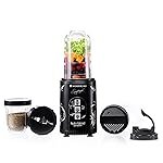 Wonderchef Nutri-blend SMART Automatic Mixer Grinder with Dual Pulse Function|22000 RPM|100% Full Copper Motor|2 Unbreakable Jars| 500 Watt| 2 Years Warranty| Recipe book by Chef Sanjeev Kapoor| Black