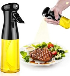 Glass oil Spray Dispenser Cooking 200ml Olive Oil Spray Bottle Refilla