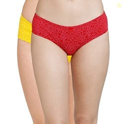 Rosaline Women's Pure Cotton Classic Briefs (Pack of 2) (RO2052FASHBLA