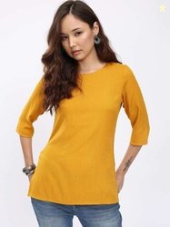 Anouk Rustic Striped Straight Kurti