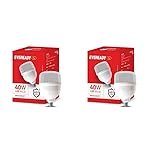 Eveready 40W LED Hammer Bulb | High CRI & High Efficiency | Energy Efficient | Mercury-Free | 4KV Surge Protection | 100 Lumens Per Watt | Cool Day Light (6500K) (Pack of 2)