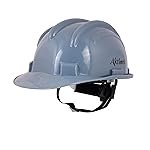 Aktion AK H12_GRY Safety Helmets Rachet Type, IS 2925:1984 Color: Grey, Pack of 10