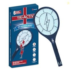 Tri-Activ Anti Mosquito Bat | 6 Months Warranty | Rechargable Upto 500