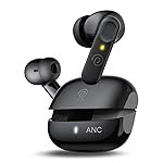 pTron Zenbuds 1 V2 ANC Bluetooth V5.3 in Ear Earbuds, 32Db Quietsound Tech, 13Mm Hyperdrivers with 4D Panaromic Audio, 4 Quadpro ANC Mics, 40Ms Low Latency Game/Music Modes & IPX5 (Jet Black)