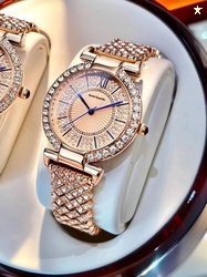 Daniel Radcliffe Atractive Rose Gold Color Luxury Trending Analog Watc