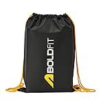 Boldfit Drawstring Bag for Men 25ltrs Gym Bag for Man & Women Small Bags for Mens Multipurpose Drawstring Backpack Kit for Shoes, Travel StringBag for Men Rope Bags for Mens String Backpack – Black