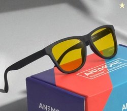 Anemone Night Vision, UV Protection Wayfarer, Retro Square Sunglasses
