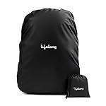Lifelong Rain Cover for Backpack – Waterproof Dustproof Rain Cover Bag with Elastic Adjustable – Travel Accessories Bag Cover – Suitable for All Bag Sizes Upto 45Ltrs Rain Cover Bag (Black)