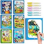 SNAPTRON Return Gifts For Birthday For Kids Party Bulk-6 Set Of Water Coloring Books With Kids,Water Doodle Book Toys For 3 4 5 6 7 For Birthday Return Gifts Set Of 6,Assorted
