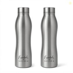 Solara Stainless Steel Water Bottle, Water Bottle 1 Liter for kids, Fr