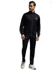 Mens Winter Fleece Tracksuit | Soft Polyester Warm 2-Piece Set with Zi